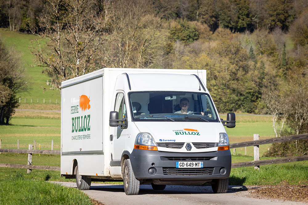 Camion Ferme Bulloz sur les marchés